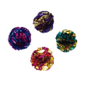Coastal Krinkle Ball Cat Toy 4 Pack