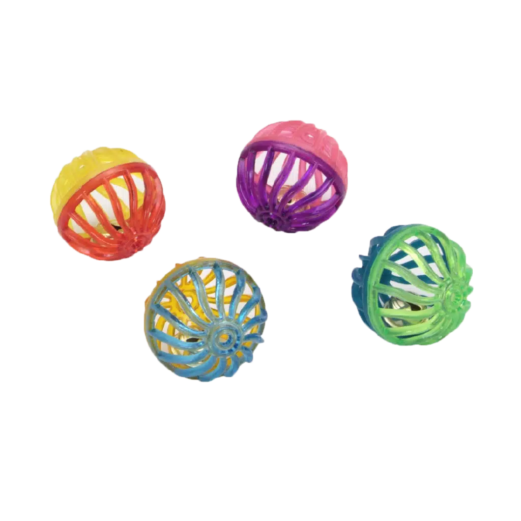 Coastal Turbo Lattice Ball Cat Toy 4 Pack