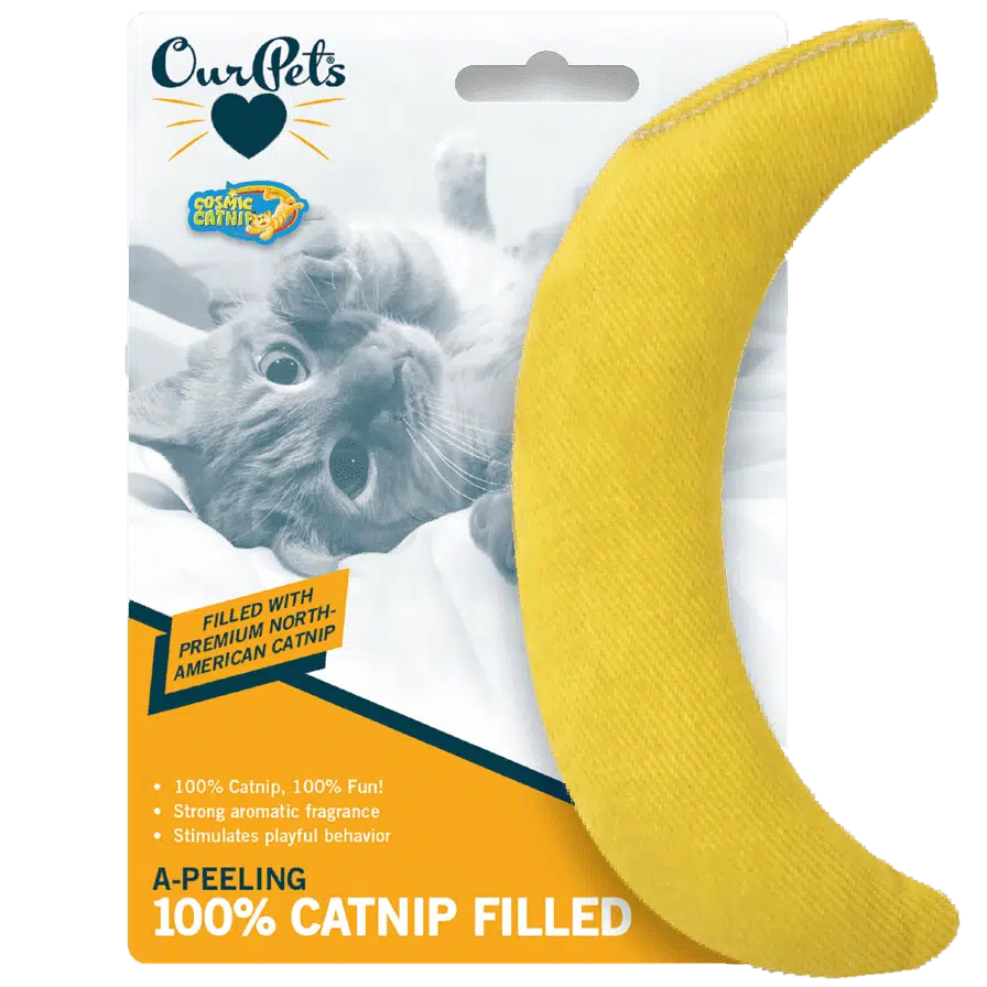 OurPets Catnip A-Peeling Banana
