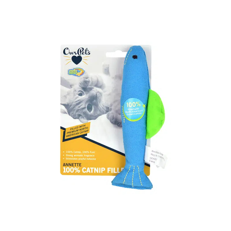 OurPets Catnip Annette Fish Cat Toy